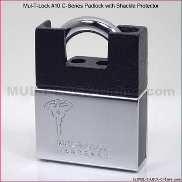 Mul-T-Lock MT5+MTL800 #10 C-Series padlock with Protector - 3/8" Shackle
